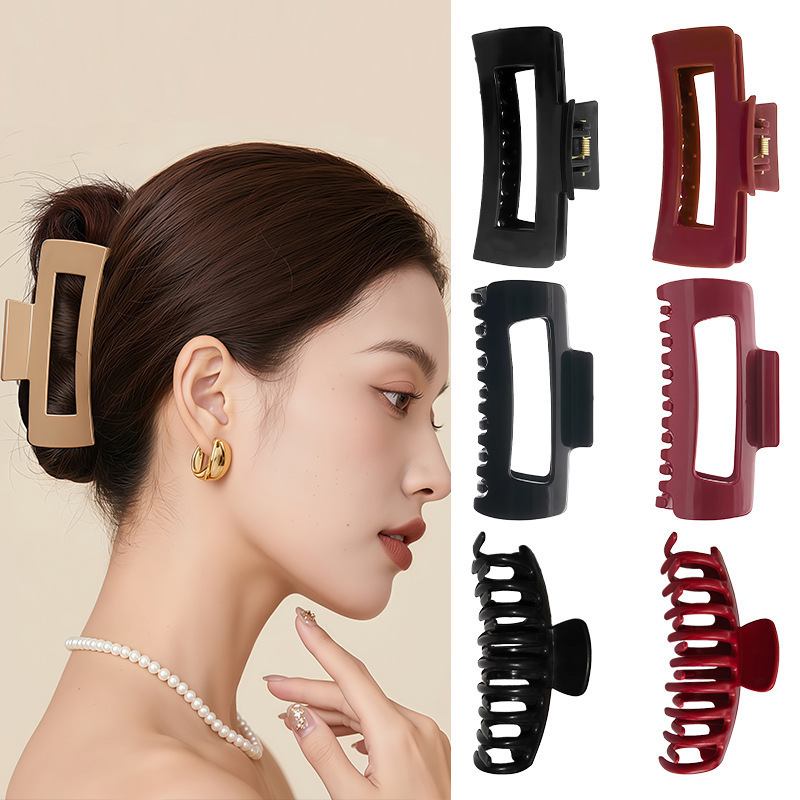 Silicone gripper clip black and red 6-piece set