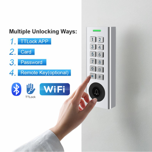 Bluetooth & WIFI TTlock Mechanische Tastatur Zugangs kontrolle Wasserdichte Tür steuerung APP Fernbedienung RFID-Kartenleser - Product Image 1