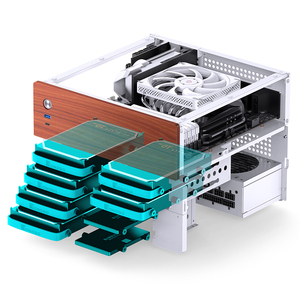 Bir soğutma fanı ile JONSBO N4 NAS pc durumda 8 sabit disk MATX durumda cam PC durumda kurulumu destekler - Product Image 6