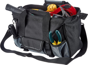 Custom Logo 12 Inch Heavy Duty <strong>Tool</strong> <strong>Bag</strong> with Wide Mouth for <strong>Tool</strong> Storage Carrier and Organizer <strong>Bag</strong> for <strong>Tools</strong>