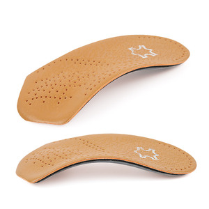 <span class=keywords><strong>Amazon</strong></span> Venda Quente 3/4 Correção de Pé Plano Palmilha De Couro de Látex Esponja de Absorção de Choque Almofada do Calcanhar para a Fascite plantar - Product Image 6