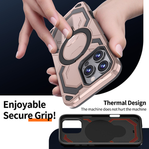 GSCASE新款TPU PC 2合1组合无线充电强吸支架手机外壳，适用于iPhone 16 16 Pro Max - Product Image 6