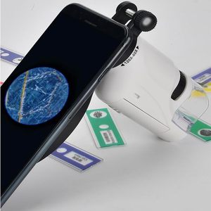 Huiyeポータブルミニ顕微鏡60x-120xハンドヘルドポケット顕微鏡LEDライトステム科学子供のための教育玩具を観察する - Product Image 3