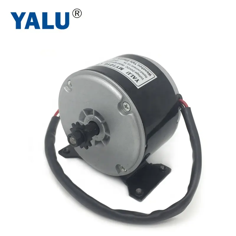 YALU MY1016 250W 12V อุปกรณ์จักรยานเครื่องยนต์ความเร็วสูงแปรง E Scooter ไฟฟ้า Ebike DC มอเตอร์25H เฟือง