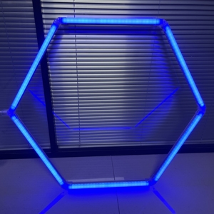 Großhandel Custom Safety Fernbedienung Sechseck Beleuchtung RGB LED Arbeits scheinwerfer 12V RGB Licht - Product Image 1