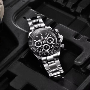 PAGANI DESIGN 2024 nuovi orologi da uomo di lusso orologio al quarzo per gli uomini Auto data velocità cronografo a specchio zaffiro orologio da polso