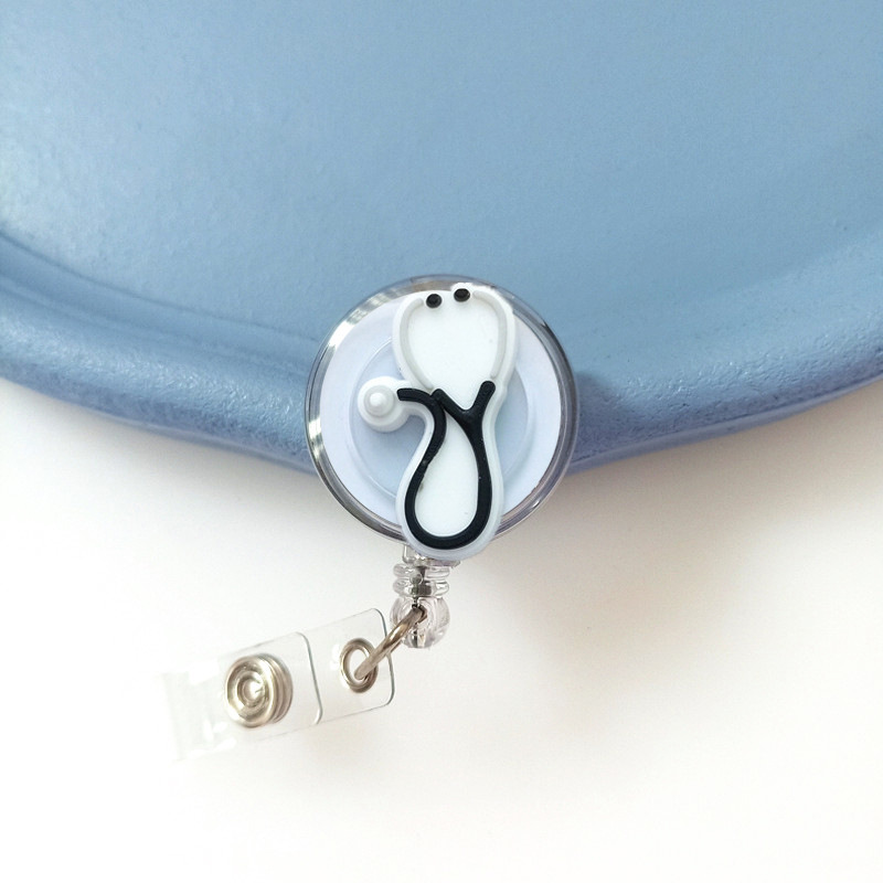 Écouteur blanc transparent