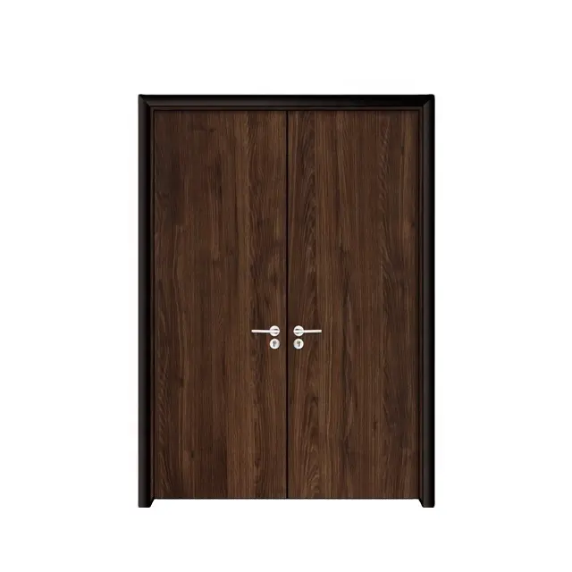 Portas de hotel de madeira de boa qualidade, pintura de cor sólida madeira interior folha mdf painel interior porta do escritório
