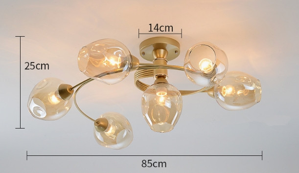 85cm,Gold+Amber