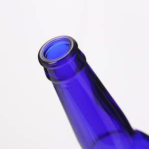 定制深蓝色迷你啤酒瓶330毫升燧石钴蓝色玻璃酒瓶，带瓶盖啤酒瓶 - Product Image 5