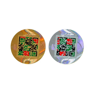 Настраиваемый код QR стикер уникальный ID виниловый логотип наклейки водонепроницаемый клей с защитой от подделки безопасности