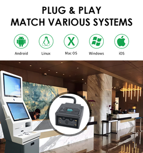 护照阅读器OCR MRZ CMOS PDF417通用串行总线手持式扫描仪1D 2D二维码条形码扫描仪，用于海关机场边境门禁 - Product Image 5
