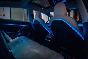 Car Ambient Lighting Fit for tesla Model 3/Y Ambient Lighting 25 in 1 Ambient Multicolor Symphony 64color Music Sync <strong>Led</strong> Strip - Product Image 4