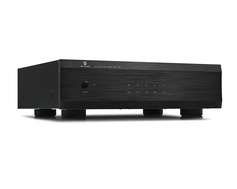 Amplificador de potência para home theater, conjunto de 5 amplificadores, som e subwoofer de graves pesados 500w