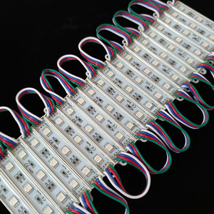 Оптовая продажа, 3 светодиода/ПК, светодиодный RGB модуль Smd5050, силиконовый водонепроницаемый 12 В, светящийся RGB Светодиодный модуль для украшения рекламных вывесок