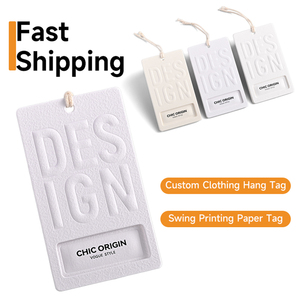 XBL roupa personalizada etiqueta preço Tag papel Hangtag com luxo corda pendurar Tag