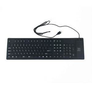 Portátil y plegable Multi Color protección del medio ambiente teclado de silicona Universal - Product Image 3
