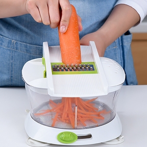 Small Order Quantity Simple Bpa <strong>Free</strong> Rotating Blade Green Pull <strong>Veggie</strong> Blender Kitchen Vegetable Cutter - Product Image 1