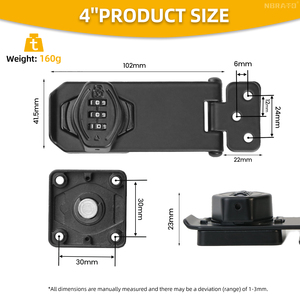 Поворотный 3-значный замок для шкафа - Product Image 2