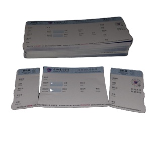 Fabrika ucuz fiyat OEM özel tasarım renkli seyahat hava rezervasyon ucuz uçuşlar biletleri özelleştirilmiş uçuş bilet kartı baskı - Product Image 1