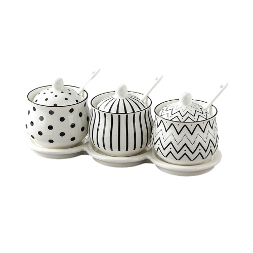 3 pièces - Plateau Blanc - A
