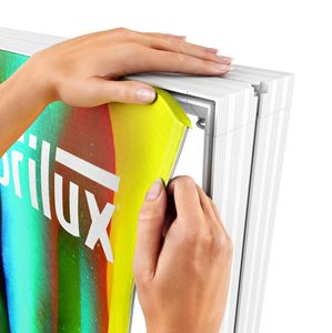 Espositore per esposizione con struttura in scatola leggera per esposizione con struttura in alluminio con profilo, Display per sfondo in tessuto, display modulare portatile - Product Image 3