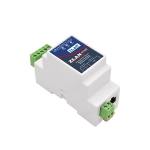 5143D Din导轨串行RS485至以太网TCP IP服务器以太网转换器，带适配器可选 - Product Image 1