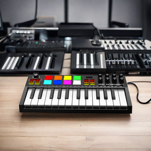 <strong>MIDI</strong> <strong>Controller</strong> Konix Colorful Piano 25keys ARP Auto Zccompaniment Function 8 Pads Good Quality <strong>MIDI</strong> <strong>Keyboard</strong> - Product Image 6