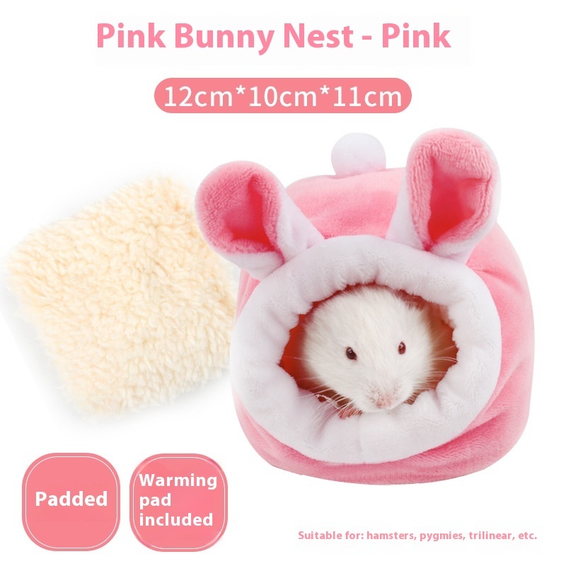Pink Bunny Baby Cotton Nest Small