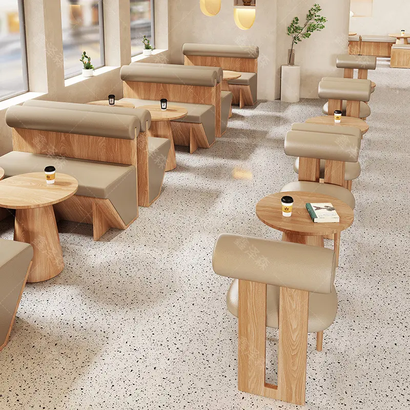 Alla moda tavolo per il tempo libero divano ristorante sedie e tavoli in legno tavolino e sedie stile industriale bistrot