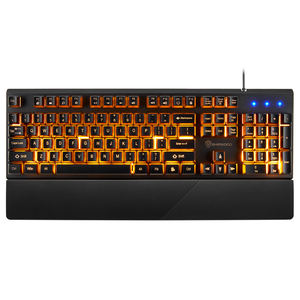 لوحة مفاتيح ألعاب SHIPADOO بتصميم 104 مفتاح، ألوان زاهية، مسند يد كبير قابل للفصل، أزرار شفافة بإضاءة خلفية GK60 - Product Image 2