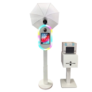 บูธ DSLR สำหรับ ipadwith ความสว่างสูงไฟวงแหวน LED รูปวงรีมีกรอบเครื่องพิมพ์ใช้ได้กับกล้อง SLR - Product Image 1