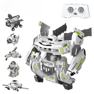 DIY akıllı modüler elektrikli yürüyüş makinesi 6-in-1 RC oyuncak kök eğitim montaj tuğla uzaktan bilim mühendislik oyuncak - Product Image 1