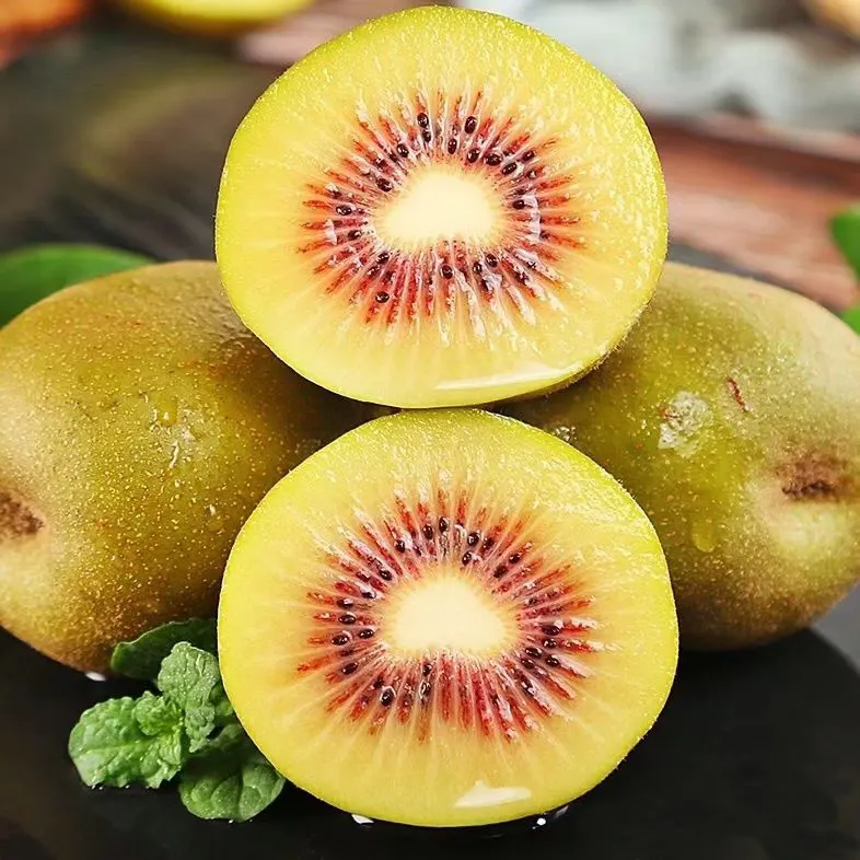 Deliciosa fruta fresca kiwi de China para el supermercado kiwi corazón rojo orgánico