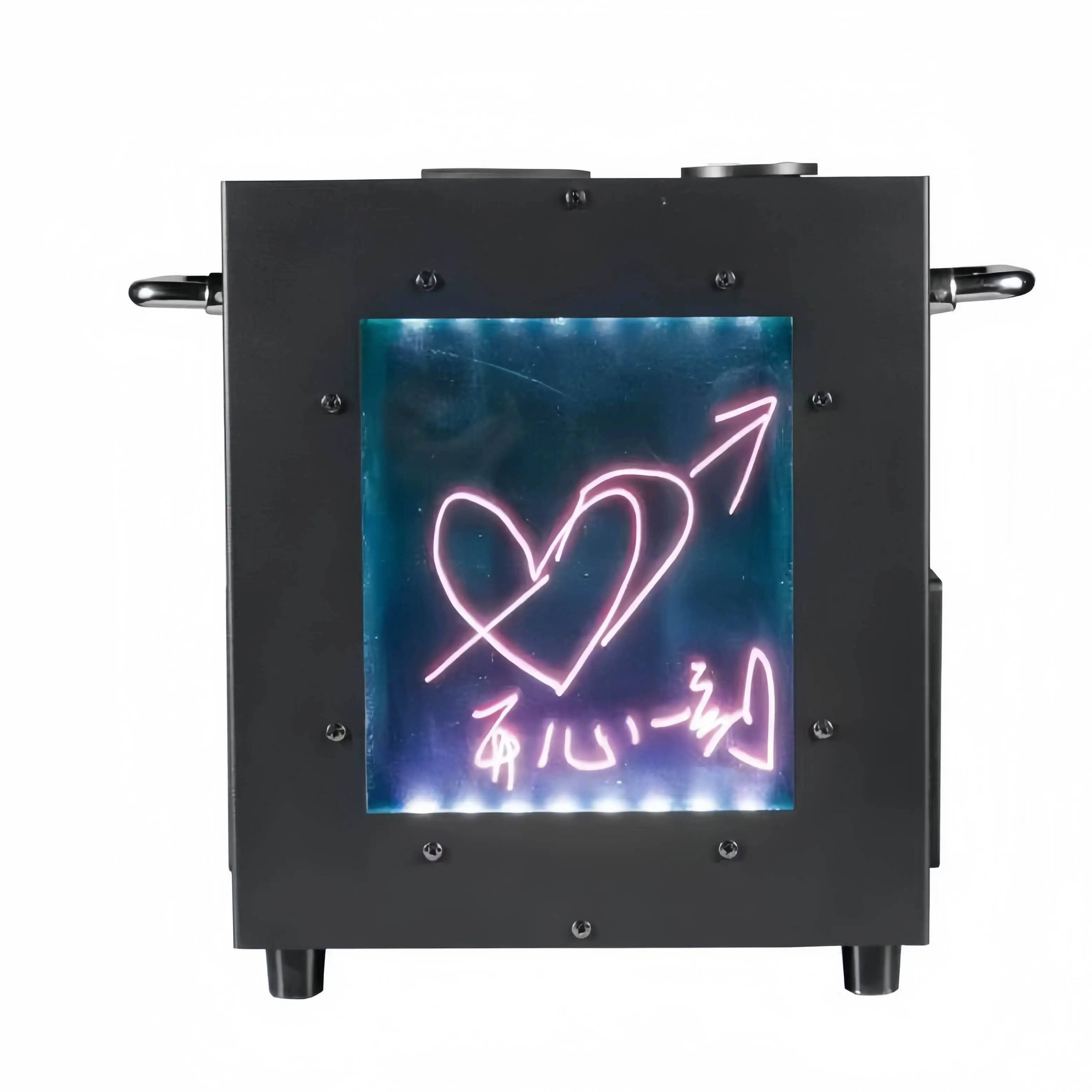 Fontaine de scène de mariage à écran en verre RGB LED 700w, machine électrique à étincelles froides DMX, pyro froid, feux d'artifice sans odeur de fumée, glace sèche