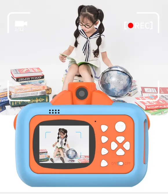 Logotipo personalizado Impresión DE FOTOS 1080P HD Cámara digital de juguete para niños Cámara térmica de impresión instantánea Cámara de impresión para niños