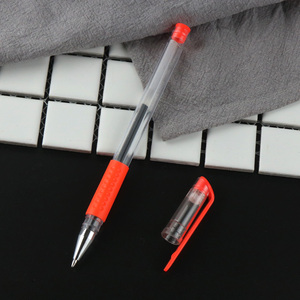 批发促销学校用黑色墨水耐用透明多色笔 - Product Image 5