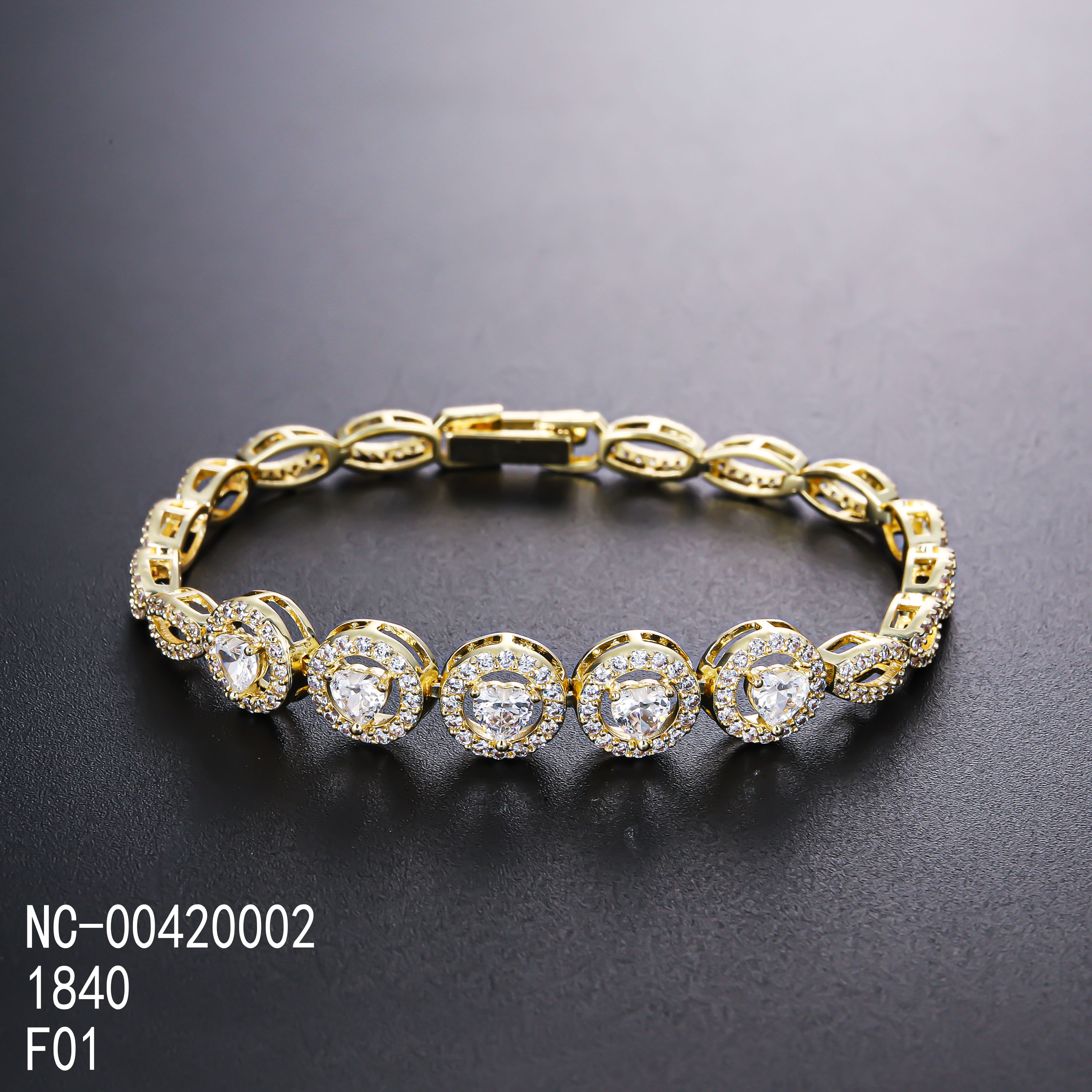 14K Gold Plated+White