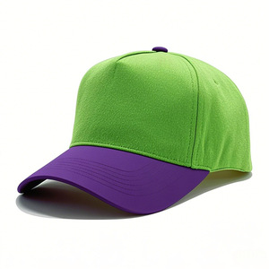 Two-tone Cotton 3d <strong>Patch</strong> Embroidered 5-<strong>Panel</strong> Mid Profile Custom Pattern Baseball Custom Suede Fitted Baseball Caps - Product Image 2