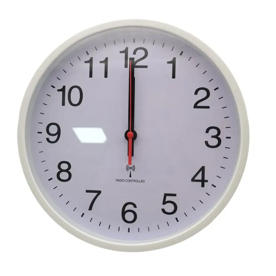 Vente chaude Atomic Analog Wall Clock Radio Controlled pour la décoration de la maison