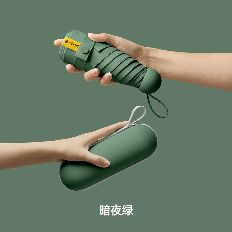 Dark Green Capsule Box