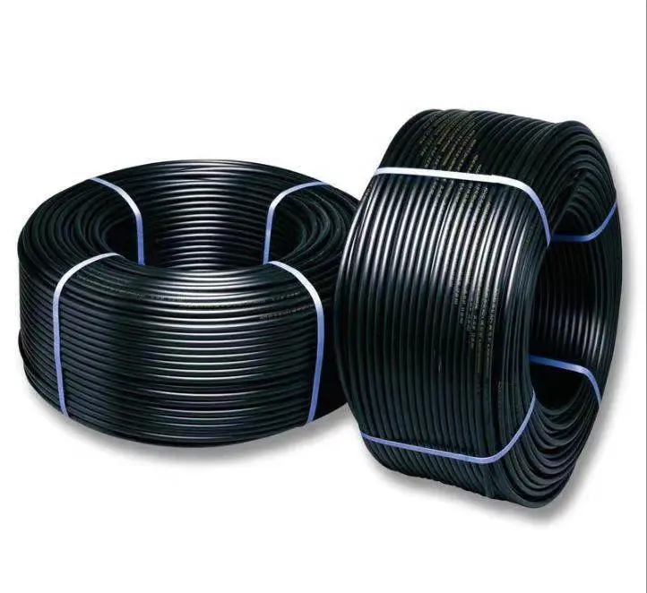 Tubo poly da bobina do hdpe do plástico preto 50mm 2 poly tubo para a irrigação