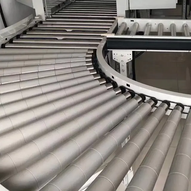 ODM OEM Curved roller conveyor 90 degree 180 degree turning roller conveyor