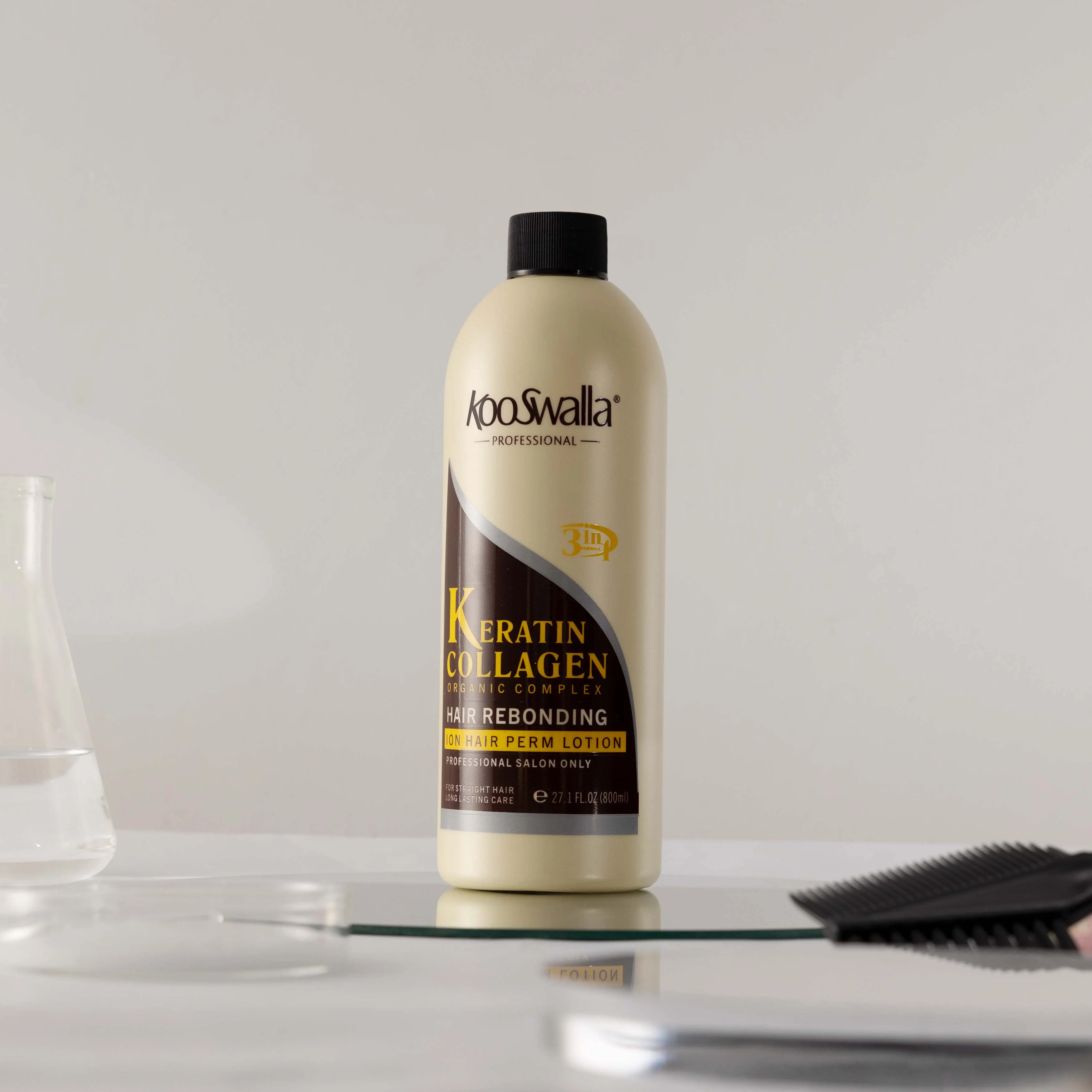 KooSwalla hafiflik saç düzleştirici ipeksi en iyi kalıcı 3in1 saç rebonding krem
