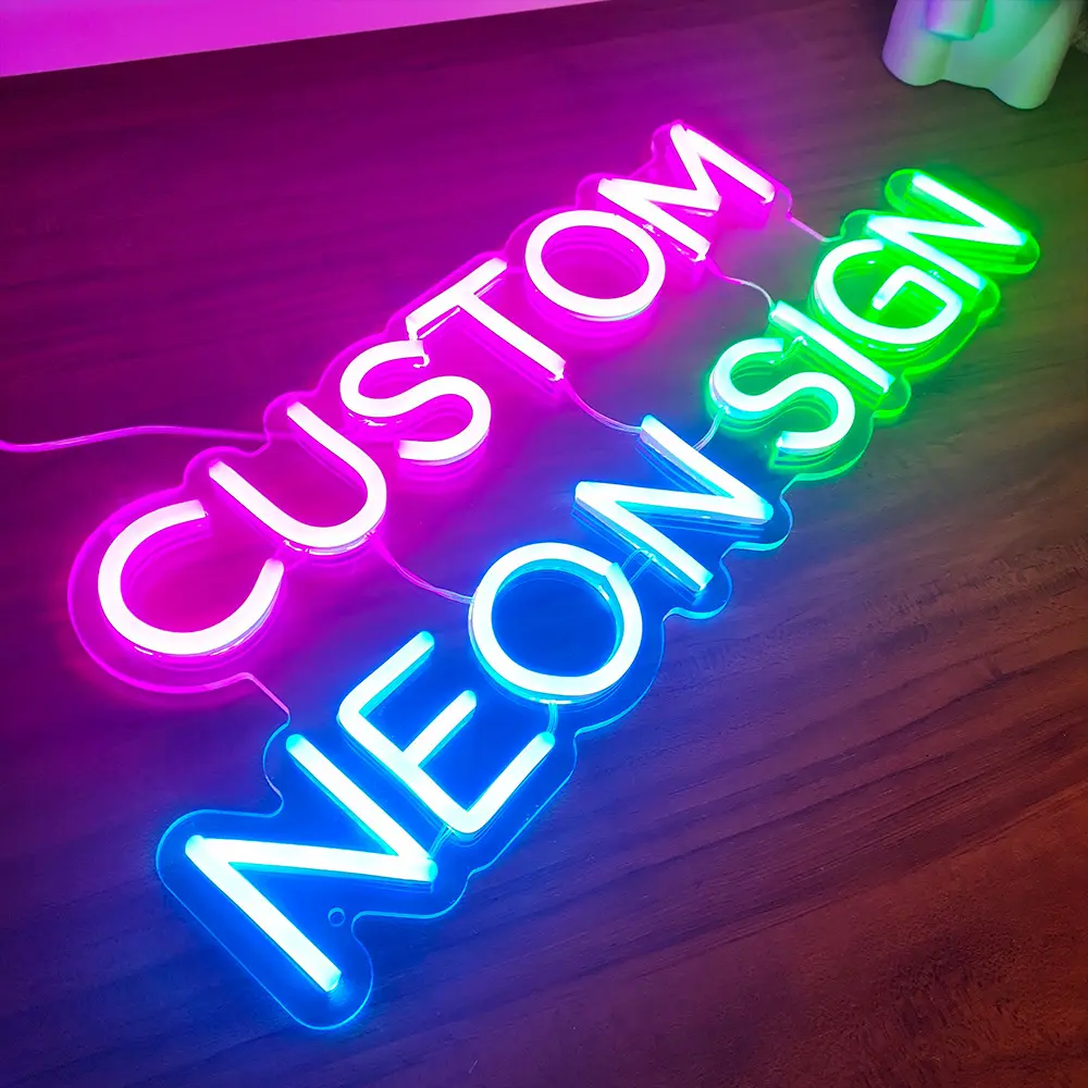 Il produttore personalizzato acrilico di alta qualità illumina l'insegna al Neon personalizzata a LED per la decorazione della parete della festa nuziale