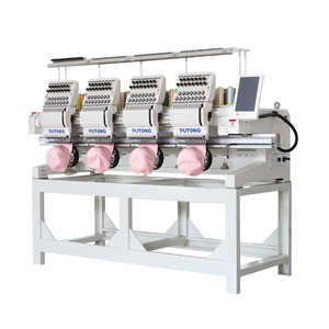 FT-CT1204H <strong>Computer</strong> Controlled High Speed Multifunction Four Head Cap Flat T-shirt Embroidery Machine for Design Shop - Product Image 2