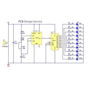 Servizio di progettazione dell'ingegnere del Layout schematico del PCB per l'interfaccia USB
