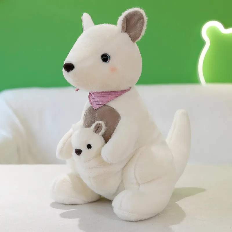 Penjualan laris mainan kreatif hadiah ulang tahun anak-anak kanguru bayi boneka binatang mewah