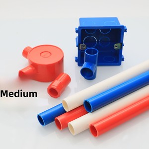 Suban orta ölçekli plastik tüpler dayanıklı ve esnek 6mm tel yalıtım kırmızı mavi PVC boru ile ASTM standartları - Product Image 3