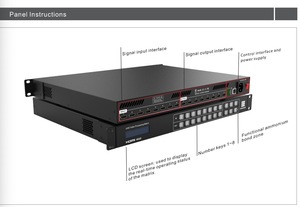 RS232 4K Conmutador de matriz HDMI 8 pantalla de empalme con el mejor precio HDMI 8 entrada 8 conmutador de salida